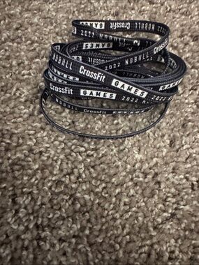 NOBULL Black and White CrossFit Games 2022 Shoelaces